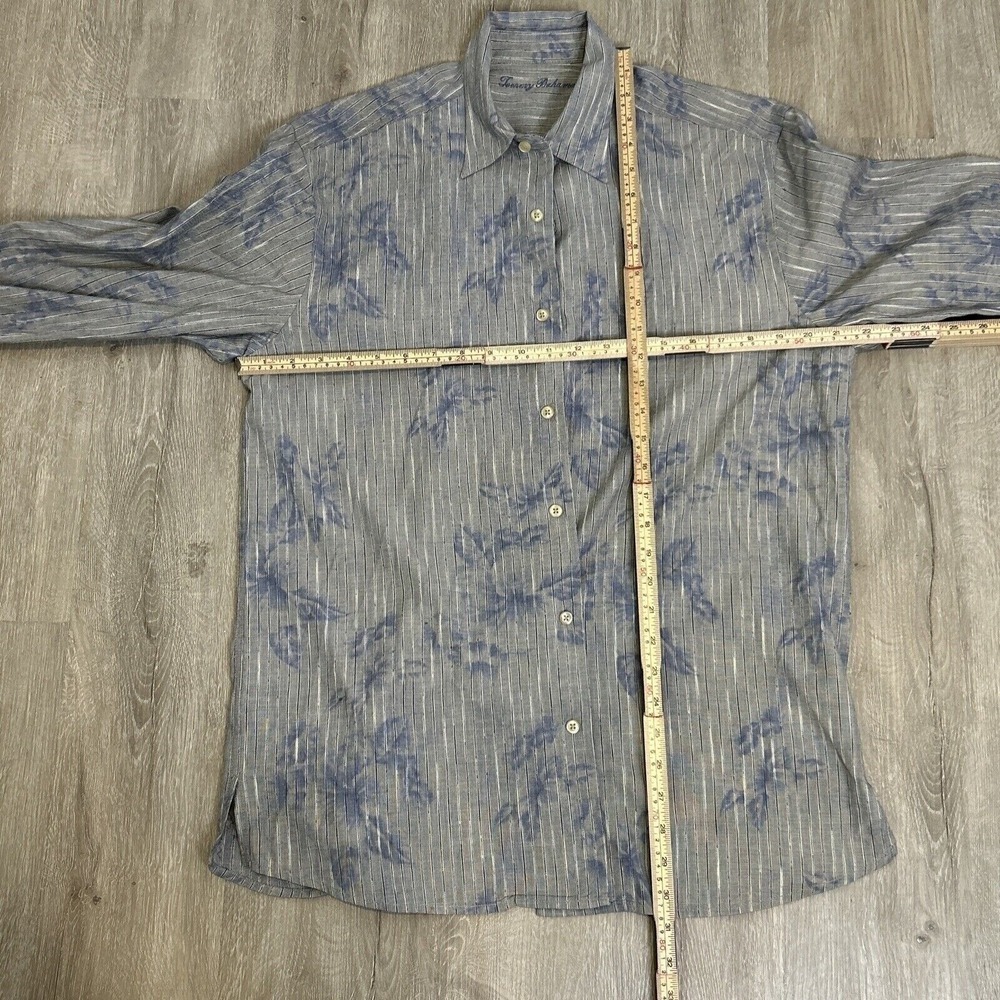 Tommy Bahama Men's  M Tencel Lyocell Floral Stripe Shirt‎